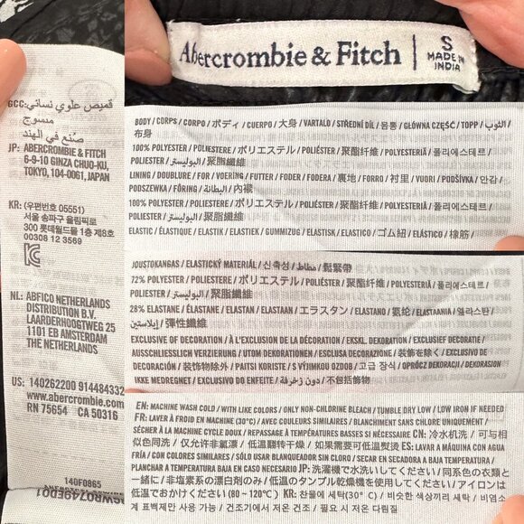 Abercrombie & Fitch Square Neck Balloon Puff Long Sleeve Top Ditsy Floral Print - Picture 5 of 16